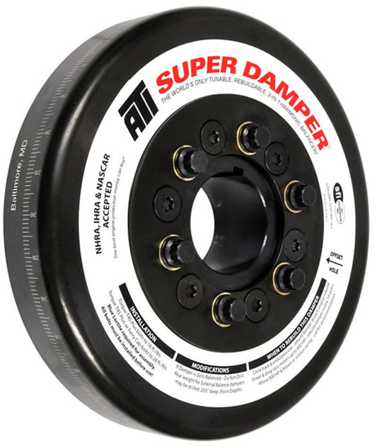 ATI - ATI Damper - 8.074in - Steel - John Deere - 466/619 Tractor - Chevy Front - 3 Ring - Diesel - Demon Performance