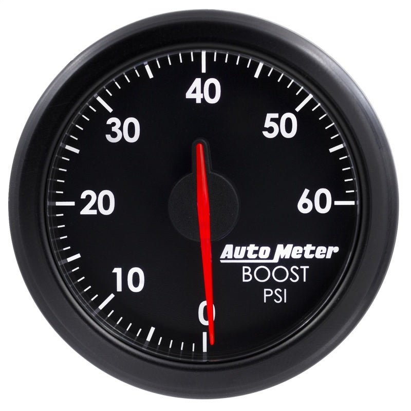 AutoMeter - Autometer Airdrive 2-1/6in Boost Gauge 0-60 PSI - Black - Demon Performance