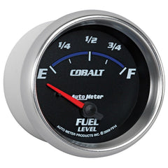AutoMeter - Autometer Cobalt 66.7mm 0-90 ohms Fuel Level Gauge - Demon Performance