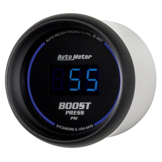 AutoMeter - Autometer Cobalt Digital 52mm Digital 5-60 PSI Boost Gauge - Demon Performance