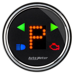 AutoMeter - Autometer Designer 2-1/16in Chrome Domed Lens Black Dial PRNDL Gauge - Demon Performance