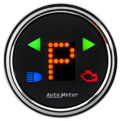 AutoMeter - Autometer Designer 2-1/16in Chrome Domed Lens Black Dial PRNDL Gauge - Demon Performance