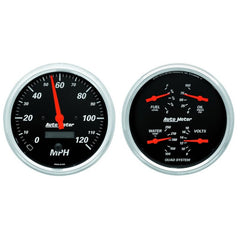 AutoMeter - Autometer Designer 5in In-Dash Kit Box- Speedo & Elec Oil Press, H2O Temp, Volt, Fuel - Demon Performance