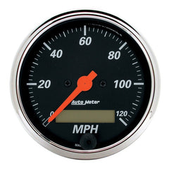 AutoMeter - Autometer Designer Black 3-1/8in Electronic Programmable 120MPH Speedometer - Demon Performance