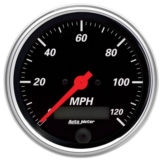 AutoMeter - Autometer Designer Black 3-3/8in Electric 120MPH Programmable Speedometer - Demon Performance