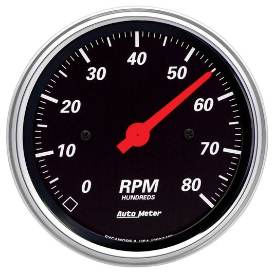 AutoMeter - Autometer Designer Black 3-3/8in Electrical 8k RPM In-Dash Tachometer - Demon Performance