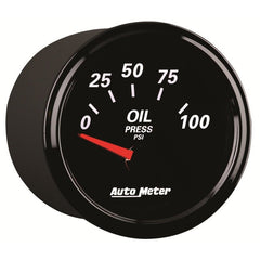AutoMeter - Autometer Designer Black II 52mm 100 PSI Oil Pressure Gauge - Demon Performance
