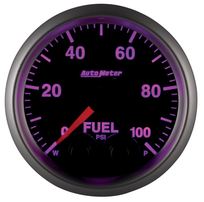AutoMeter - Autometer Elite 52mm 0-100 PSI Fuel Pressure Peak & Warn w/ Electronic Control Gauge - Demon Performance