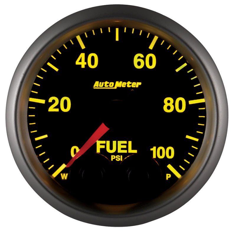 AutoMeter - Autometer Elite 52mm 0-100 PSI Fuel Pressure Peak & Warn w/ Electronic Control Gauge - Demon Performance