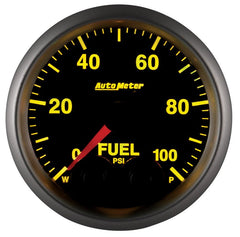 AutoMeter - Autometer Elite 52mm 0-100 PSI Fuel Pressure Peak & Warn w/ Electronic Control Gauge - Demon Performance