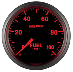 AutoMeter - Autometer Elite 52mm 0-100 PSI Fuel Pressure Peak & Warn w/ Electronic Control Gauge - Demon Performance