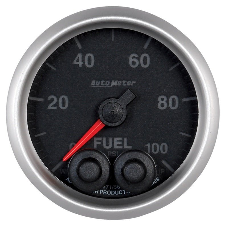 AutoMeter - Autometer Elite 52mm 0-100 PSI Fuel Pressure Peak & Warn w/ Electronic Control Gauge - Demon Performance