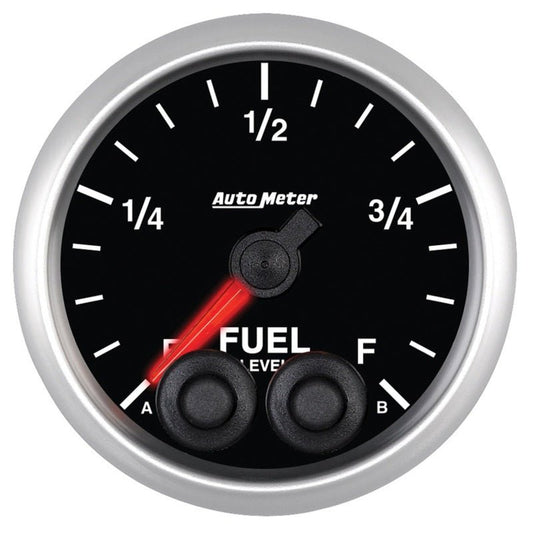 AutoMeter - Autometer Elite 52mm 0-280 ohm Full Sweep Electronic Fuel Level Programmable Empty-Full Gauge - Demon Performance