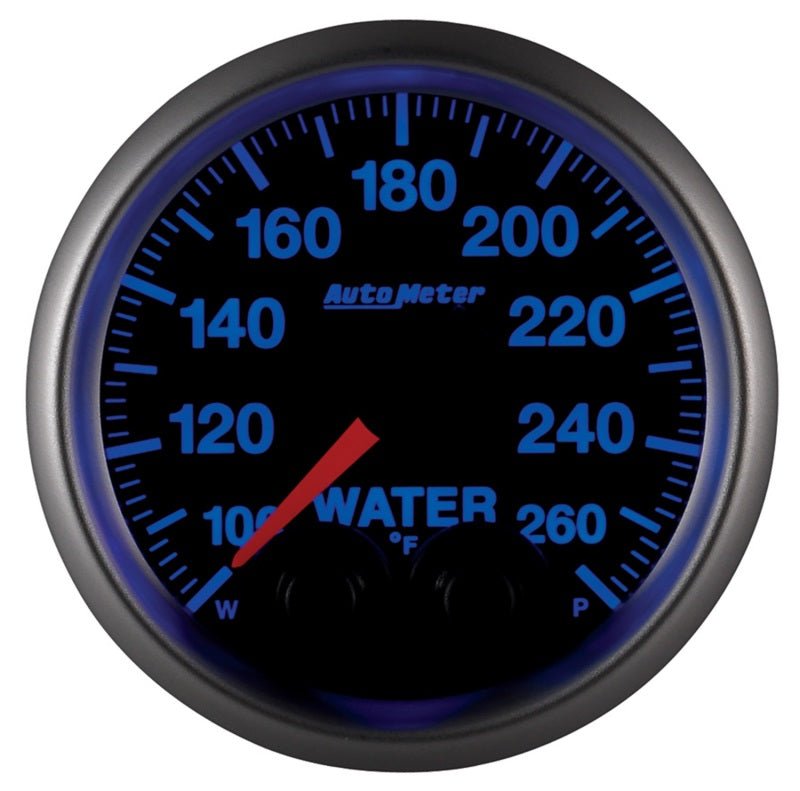 AutoMeter - Autometer Elite 52mm 100-260 Degress F Water Temperature Peak and Warn Gauge w/ Electonic Control - Demon Performance