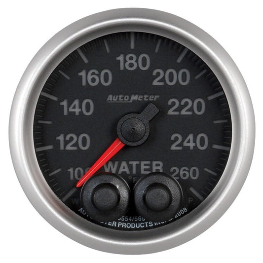 AutoMeter - Autometer Elite 52mm 100-260 Degress F Water Temperature Peak and Warn Gauge w/ Electonic Control - Demon Performance
