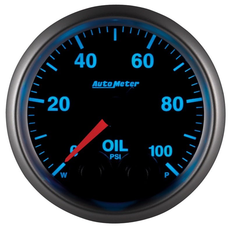 AutoMeter - Autometer Elite 52mm Oil Pressure Peak and Warn Gauge w/ Electonic Control - Demon Performance