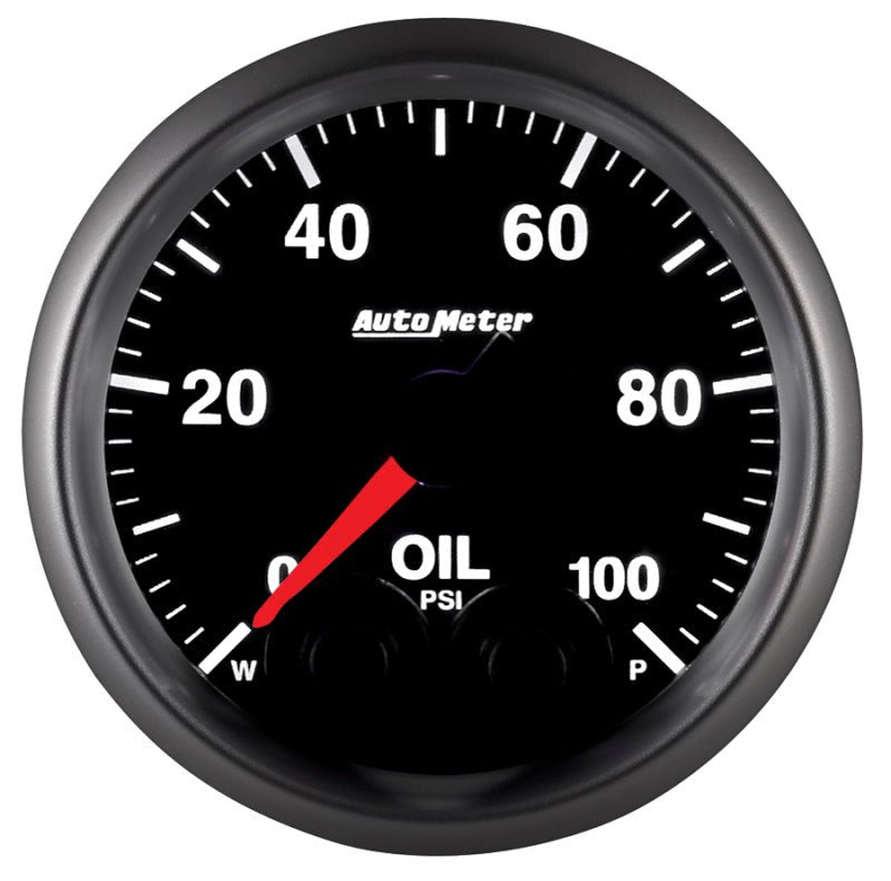 AutoMeter - Autometer Elite 52mm Oil Pressure Peak and Warn Gauge w/ Electonic Control - Demon Performance