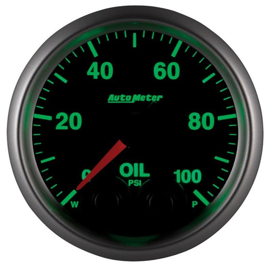 AutoMeter - Autometer Elite 52mm Oil Pressure Peak and Warn Gauge w/ Electonic Control - Demon Performance