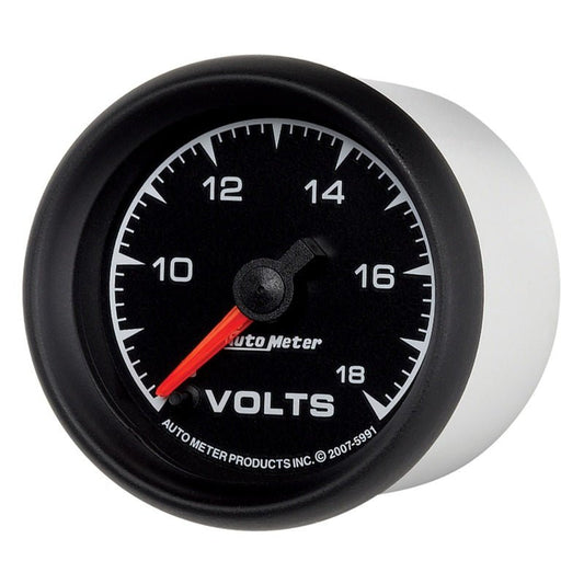 AutoMeter - Autometer ES 2-1/16in 18V Digital Stepper Motor Voltmeter - Demon Performance