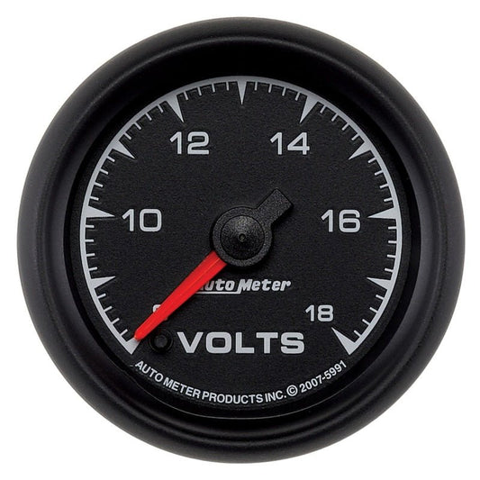 AutoMeter - Autometer ES 2-1/16in 18V Digital Stepper Motor Voltmeter - Demon Performance