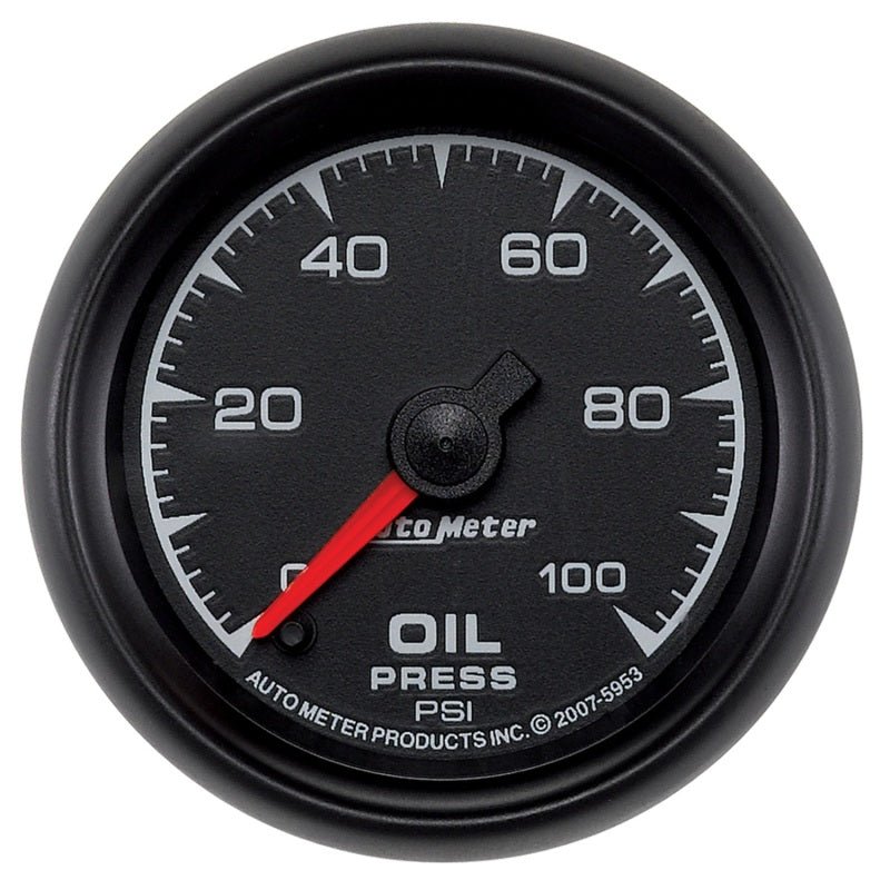 AutoMeter - Autometer ES 52.4mm 0-100 PSI Oil Pressure Gauge - Demon Performance