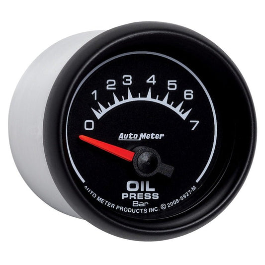 AutoMeter - Autometer ES 52.4mm 0-7 Bar Oil Pressure SSE Gauge - Demon Performance