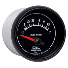AutoMeter - Autometer ES 52.4mm 0-7 Bar Oil Pressure SSE Gauge - Demon Performance
