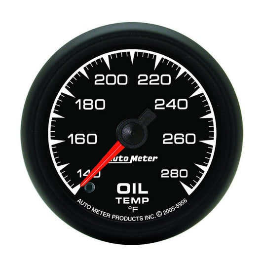 AutoMeter - Autometer ES 52.4mm 140-280 Degree F Oil Temprature Gauge - Demon Performance