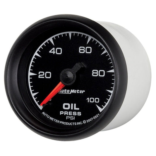 AutoMeter - Autometer ES 52mm 0-100 PSI Mechanical Oil Pressure Gauge - Demon Performance