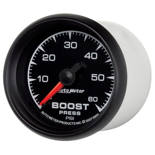AutoMeter - Autometer ES 52mm 0-60 PSI Mechanical Boost Gauge - Demon Performance