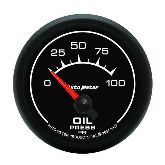 AutoMeter - Autometer ES 52mm 100 PSI Short Sweep Electric Oil Pressure Gauge - Demon Performance