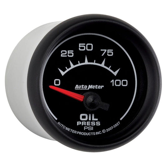 AutoMeter - Autometer ES 52mm 100 PSI Short Sweep Electric Oil Pressure Gauge - Demon Performance
