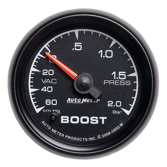 AutoMeter - Autometer ES 52mm 60cm.Hg - 2.0 Bar Mechanical Boost/Vacuum Gauge - Demon Performance