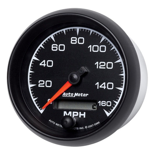 AutoMeter - Autometer ES 85.7mm In-Dash Speedometer Elec. Programmable 160mph Gauge - Demon Performance