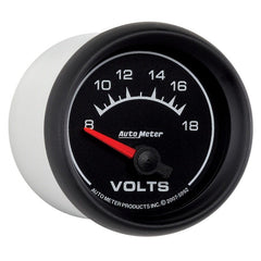 AutoMeter - Autometer Euro-Style 2-1/16in 8-18V Short Sweep Electronic Voltmeter Gauge - Demon Performance