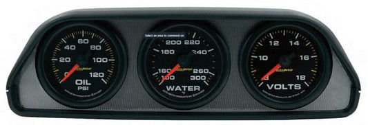 AutoMeter - AutoMeter Extreme Environment 3 Gauge Kit w/ Universal Dash Pod - Demon Performance