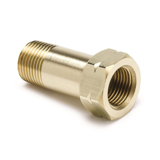AutoMeter - Autometer Fitting Adapter 3/8in NPT Male Extension Brass for Mechanical Temperature Gauge - Demon Performance
