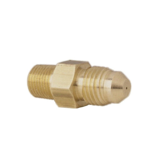AutoMeter - Autometer Fitting Restrictor Adapter -4AN Male to 1/8in NPT Male Steel for Fuel & Nitrous - Demon Performance