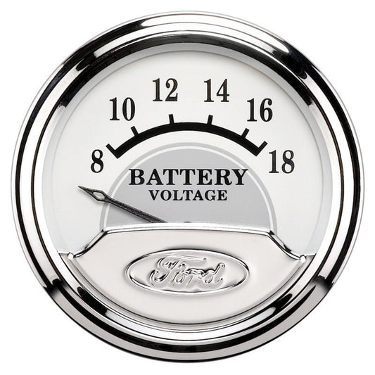 AutoMeter - Autometer Ford Masterpiece 2 1/16in Electronic 18V Voltmeter Gauge - Demon Performance