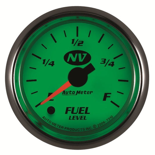 AutoMeter - AutoMeter Gauge Fuel Level 2-1/16in. 0-280 Ohm Programmable NV - Demon Performance