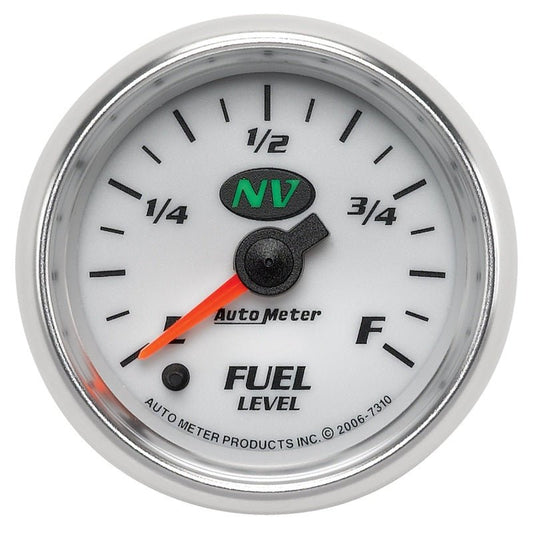 AutoMeter - AutoMeter Gauge Fuel Level 2-1/16in. 0-280 Ohm Programmable NV - Demon Performance