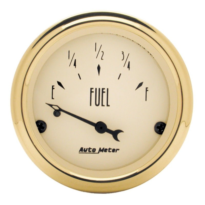 AutoMeter - AutoMeter Gauge Fuel Level 2-1/16in. 0 Ohm(e) to 30 Ohm(f) Elec Golden Oldies - Demon Performance