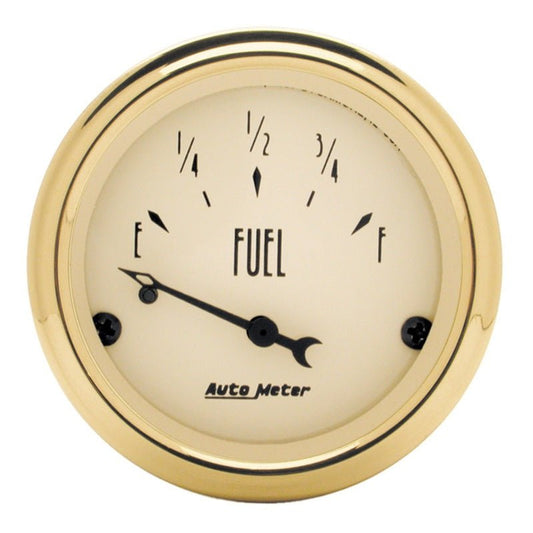 AutoMeter - AutoMeter Gauge Fuel Level 2-1/16in. 0 Ohm(e) to 30 Ohm(f) Elec Golden Oldies - Demon Performance