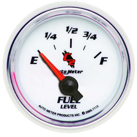 AutoMeter - AutoMeter Gauge Fuel Level 2-1/16in. 0 Ohm(e) to 90 Ohm(f) Elec C2 - Demon Performance