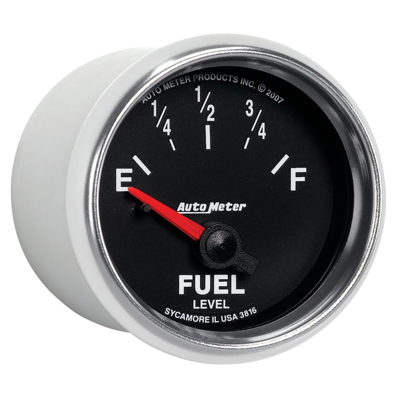 AutoMeter - AutoMeter Gauge Fuel Level 2-1/16in. 240 Ohm(e) to 33 Ohm(f) Elec Gs - Demon Performance