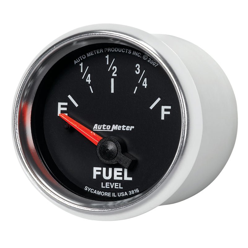 AutoMeter - AutoMeter Gauge Fuel Level 2-1/16in. 240 Ohm(e) to 33 Ohm(f) Elec Gs - Demon Performance
