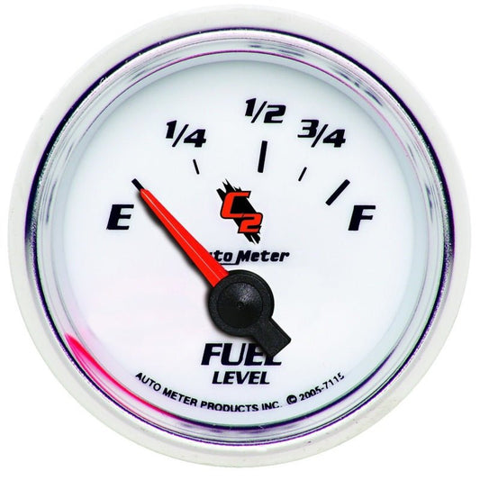 AutoMeter - AutoMeter Gauge Fuel Level 2-1/16in. 73 Ohm(e) to 10 Ohm(f) Elec C2 - Demon Performance