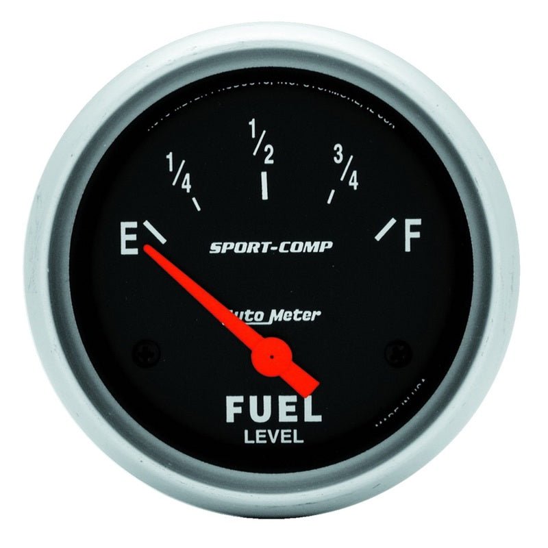 AutoMeter - AutoMeter Gauge Fuel Level 2-5/8in. 0 Ohm(e) to 90 Ohm(f) Elec Sport-Comp - Demon Performance