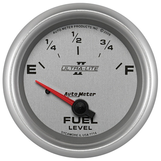 AutoMeter - AutoMeter Gauge Fuel Level 2-5/8in. 0 Ohm(e) to 90 Ohm(f) Elec Ultra-Lite II - Demon Performance