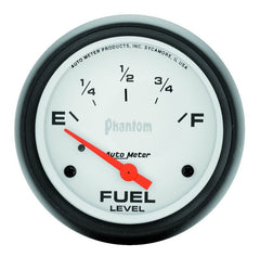 AutoMeter - AutoMeter Gauge Fuel Level 2-5/8in. 240 Ohm(e) to 33 Ohm(f) Elec Phantom - Demon Performance